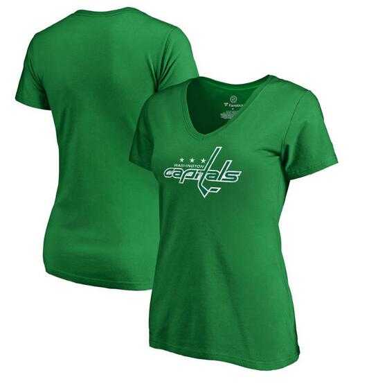 Women Washington Capitals Fanatics Branded St. Patrick's Day White Logo T-Shirt Kelly Green FengYun,We sell and wholesale Women Washington Capitals Fanatics Branded St. Patrick's Day White Logo T-Shirt Kelly Green FengYun on line form chian!